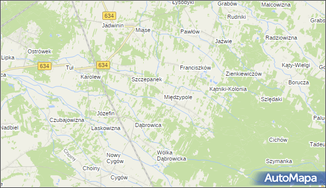 mapa Międzypole, Międzypole na mapie Targeo