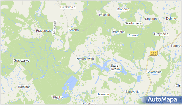 mapa Nowe Resko, Nowe Resko na mapie Targeo