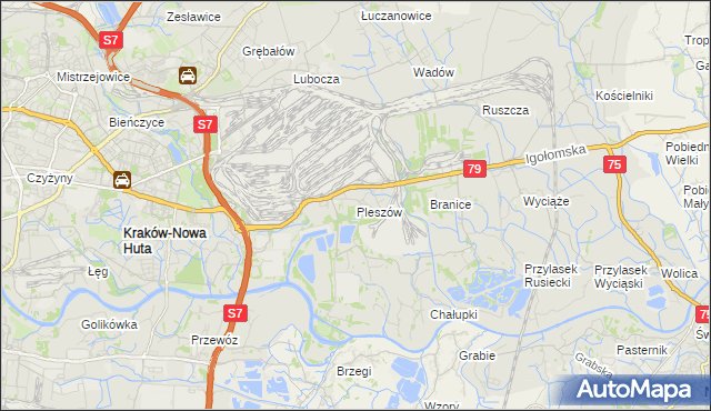 mapa Pleszów, Pleszów na mapie Targeo