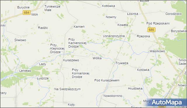 mapa Podwieżanka, Podwieżanka na mapie Targeo