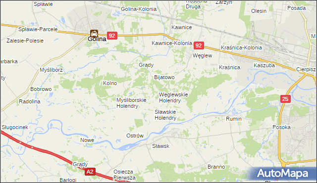 mapa Węglewskie Holendry, Węglewskie Holendry na mapie Targeo