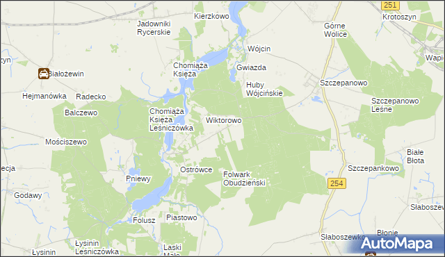 mapa Annowo gmina Gąsawa, Annowo gmina Gąsawa na mapie Targeo