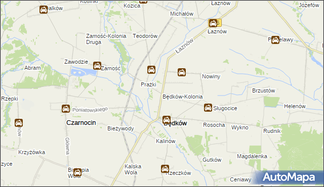 mapa Będków-Kolonia, Będków-Kolonia na mapie Targeo