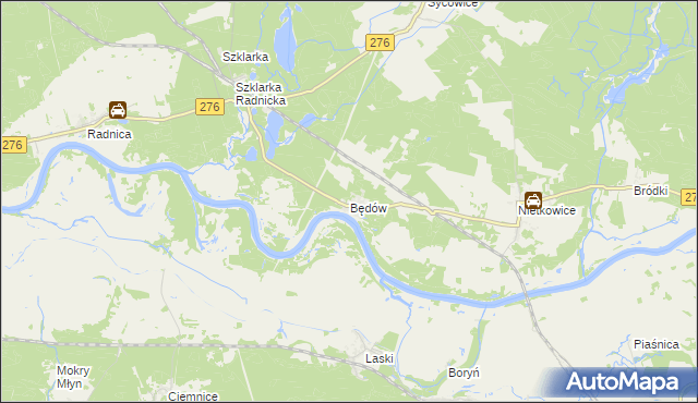 mapa Będów, Będów na mapie Targeo