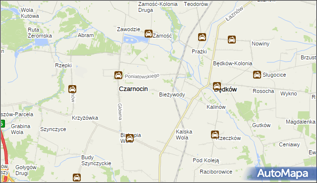 mapa Bieżywody, Bieżywody na mapie Targeo