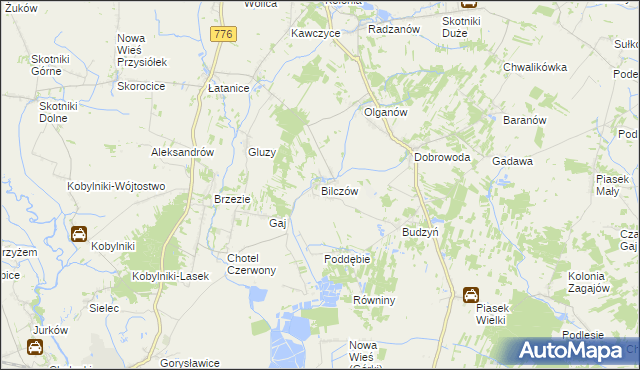 mapa Bilczów, Bilczów na mapie Targeo