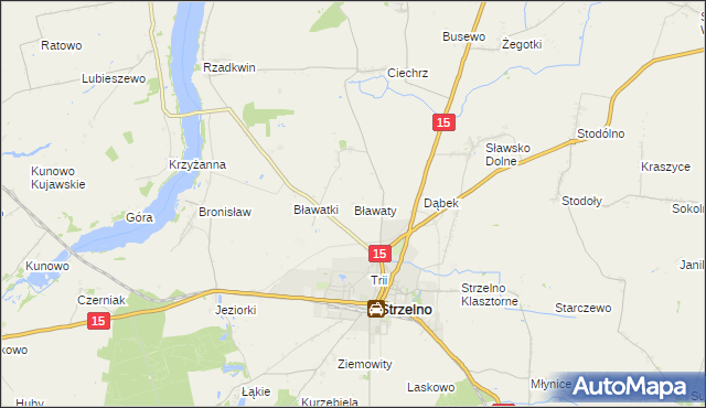 mapa Bławaty, Bławaty na mapie Targeo