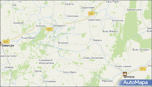 mapa Brodowo-Bąboły, Brodowo-Bąboły na mapie Targeo