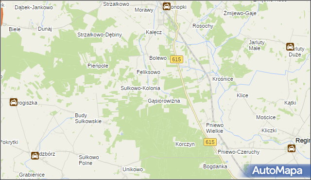mapa Budy Bolewskie, Budy Bolewskie na mapie Targeo