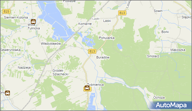 mapa Buradów, Buradów na mapie Targeo