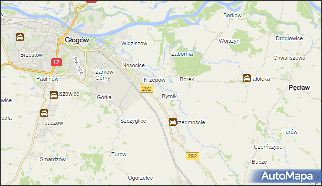 mapa Bytnik, Bytnik na mapie Targeo