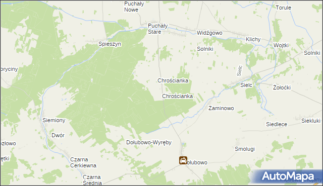 mapa Chrościanka, Chrościanka na mapie Targeo