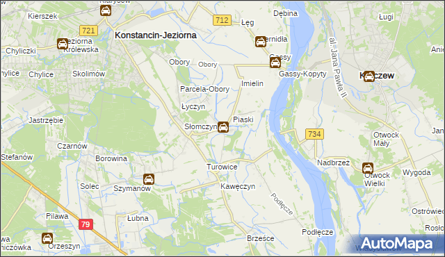mapa Cieciszew, Cieciszew na mapie Targeo
