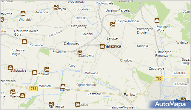 mapa Ciszowice, Ciszowice na mapie Targeo