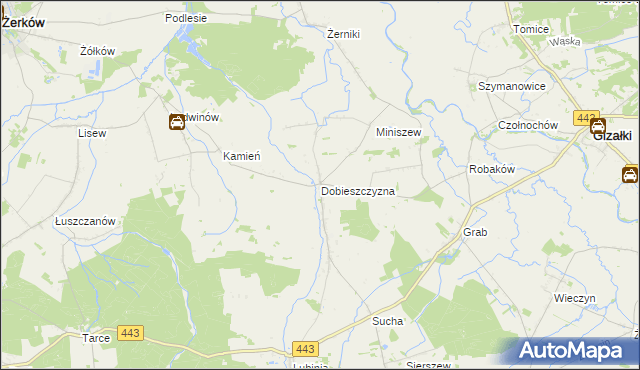 mapa Dobieszczyzna, Dobieszczyzna na mapie Targeo