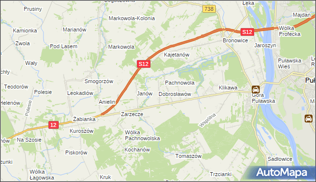 mapa Dobrosławów, Dobrosławów na mapie Targeo