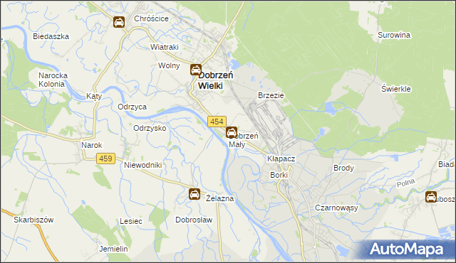 mapa Dobrzeń Mały, Dobrzeń Mały na mapie Targeo