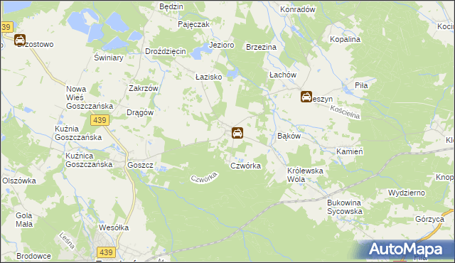 mapa Domasławice gmina Twardogóra, Domasławice gmina Twardogóra na mapie Targeo