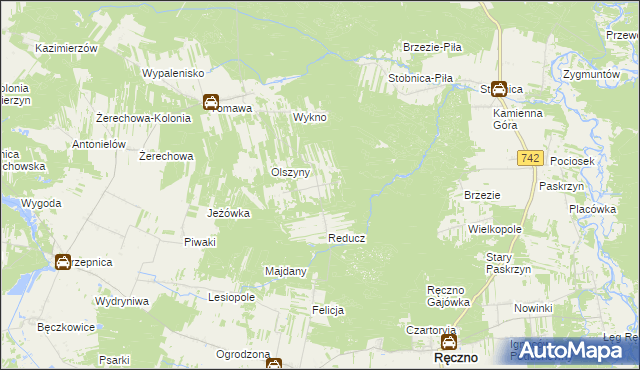 mapa Dorszyn, Dorszyn na mapie Targeo