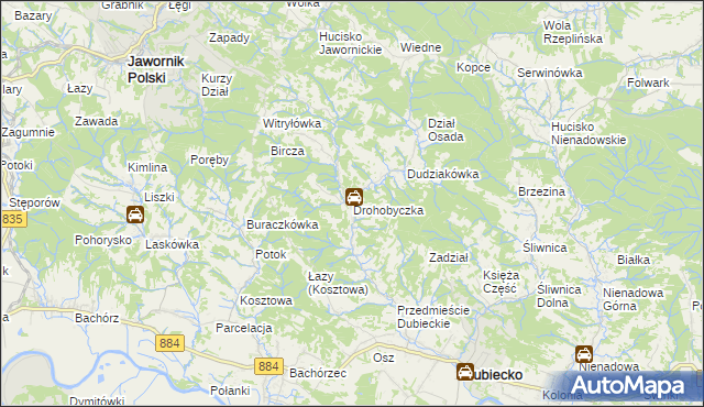 mapa Drohobyczka, Drohobyczka na mapie Targeo