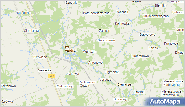 mapa Dworzysk gmina Sidra, Dworzysk gmina Sidra na mapie Targeo