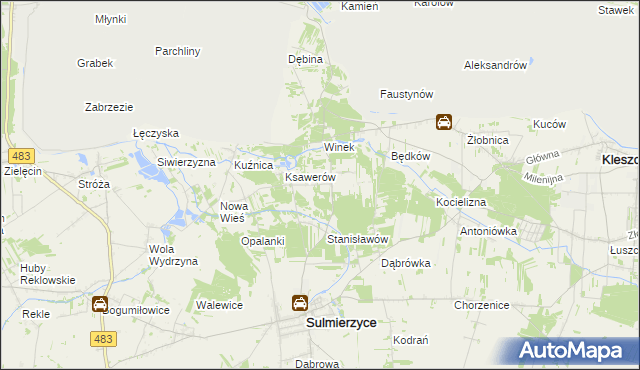 mapa Eligiów, Eligiów na mapie Targeo