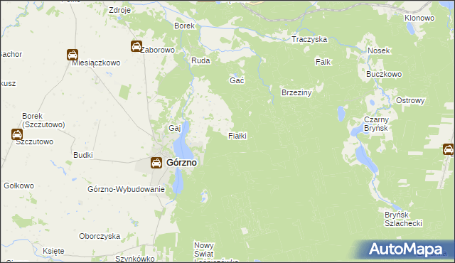 mapa Fiałki, Fiałki na mapie Targeo