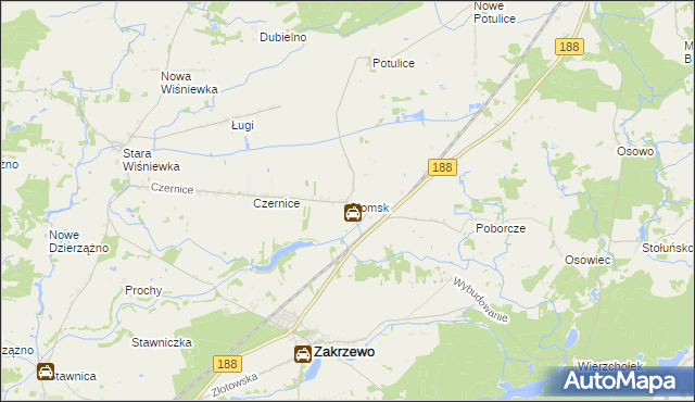 mapa Głomsk, Głomsk na mapie Targeo