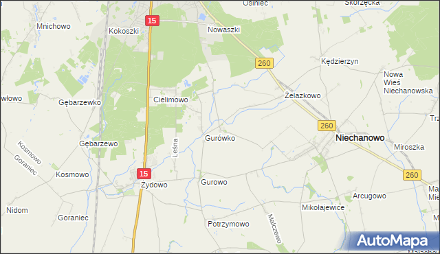 mapa Goczałkowo, Goczałkowo na mapie Targeo