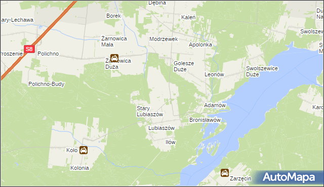 mapa Golesze-Parcela, Golesze-Parcela na mapie Targeo