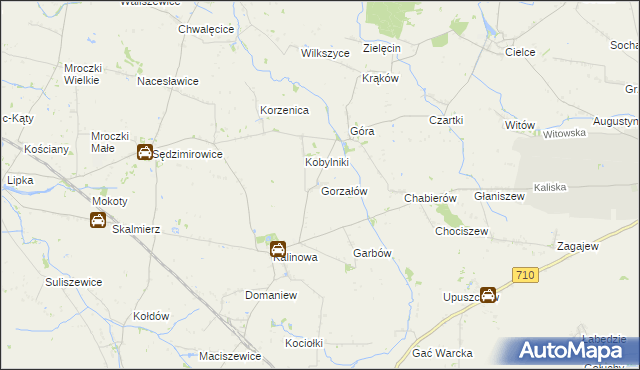 mapa Gorzałów, Gorzałów na mapie Targeo