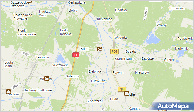 mapa Gowarzów, Gowarzów na mapie Targeo