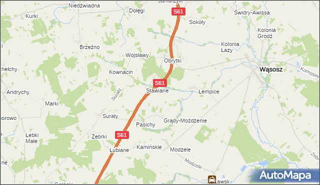 mapa Grądy-Michały, Grądy-Michały na mapie Targeo