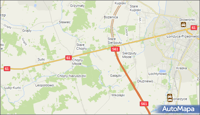 mapa Grzymały Szczepankowskie, Grzymały Szczepankowskie na mapie Targeo