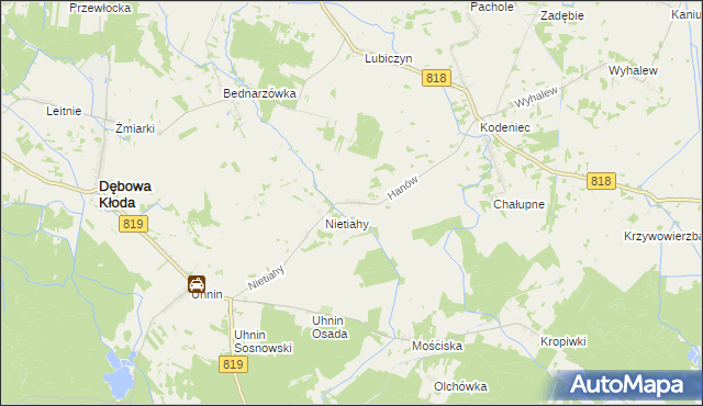 mapa Hanów, Hanów na mapie Targeo