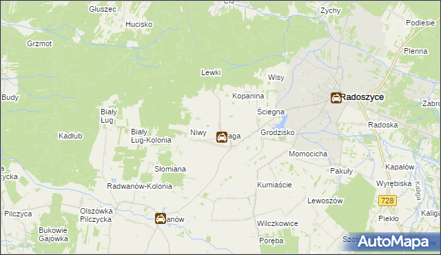 mapa Jakimowice, Jakimowice na mapie Targeo