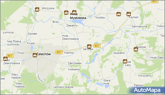 mapa Jarczew, Jarczew na mapie Targeo