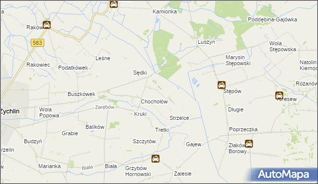 mapa Kaczkowizna, Kaczkowizna na mapie Targeo