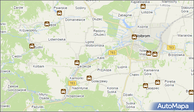 mapa Kaliś, Kaliś na mapie Targeo