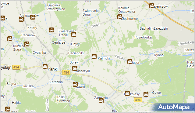 mapa Kałmuki, Kałmuki na mapie Targeo