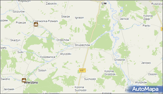 mapa Karczewiec, Karczewiec na mapie Targeo