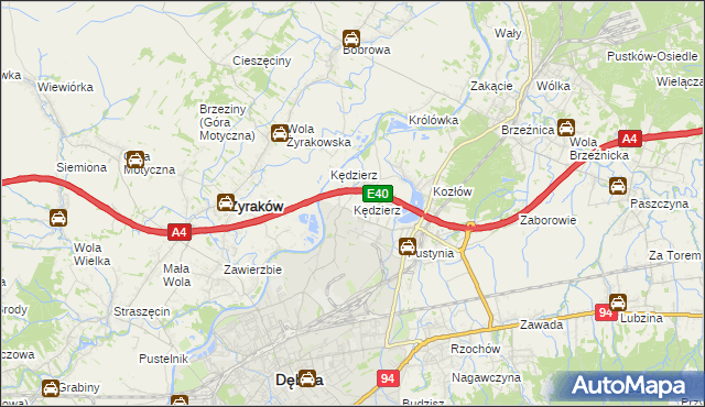 mapa Kędzierz, Kędzierz na mapie Targeo