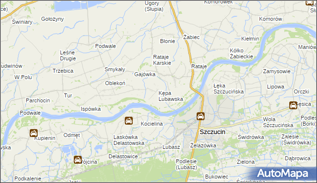 mapa Kępa Lubawska, Kępa Lubawska na mapie Targeo