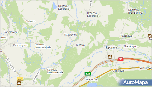 mapa Kisewo, Kisewo na mapie Targeo