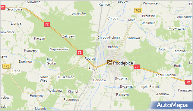 mapa Klementów, Klementów na mapie Targeo