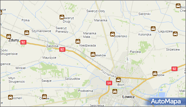 mapa Klewków, Klewków na mapie Targeo