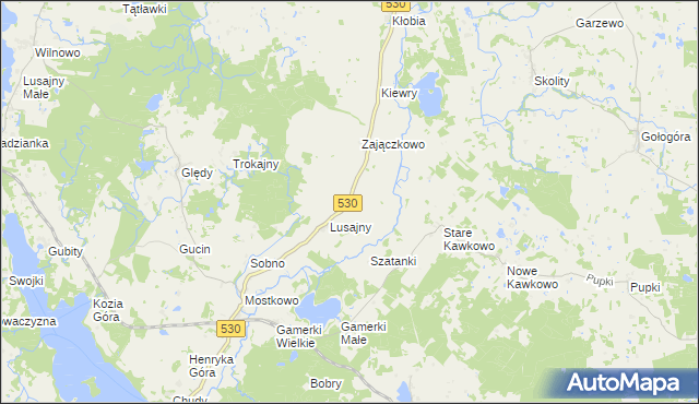 mapa Kojdy, Kojdy na mapie Targeo