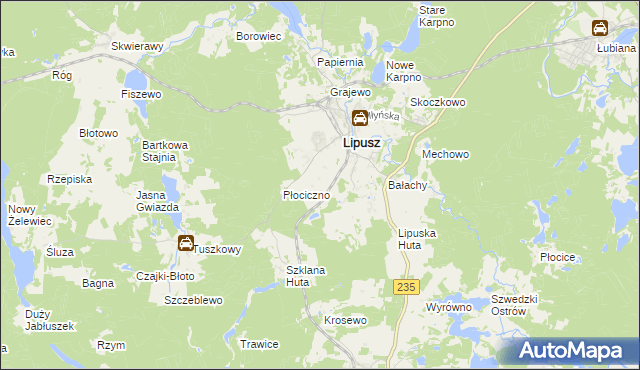 mapa Konitop, Konitop na mapie Targeo