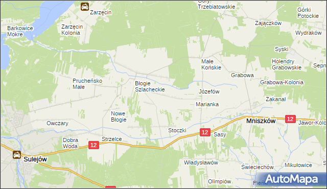 mapa Konstantynów gmina Mniszków, Konstantynów gmina Mniszków na mapie Targeo