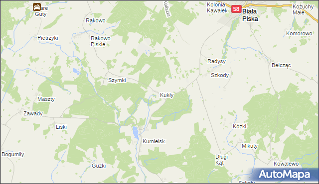 mapa Kukły, Kukły na mapie Targeo